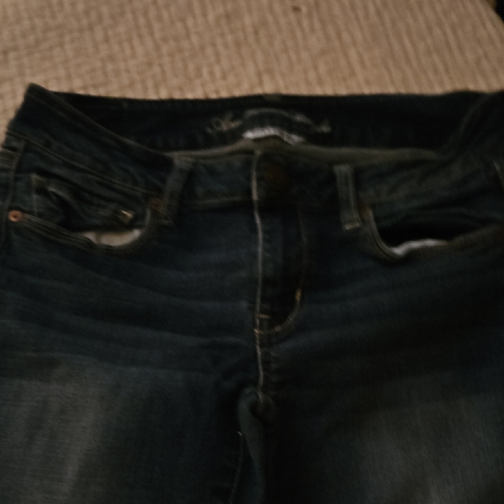 American Eagle Outfitters Dark Blue Women's Skinny Jeans